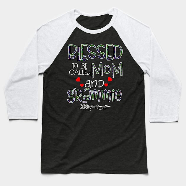 Blessed To be called Mom and grammie Baseball T-Shirt by Barnard